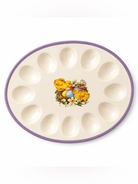 Ganz Vintage Baby Chicks Egg Plate 🐣